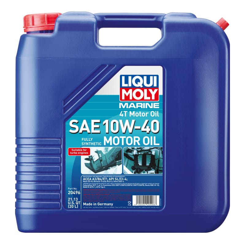 LIQUI MOLY — LIQUI MOLY 20L Marine 4T Motor Oil SAE 10W40