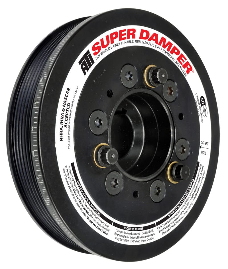 ATI — ATI Damper - 6.78in - Alum - 6 Grv - Toyota Supra - 94-98 - JZ80 - 15 Percent OD - Req gatK06077