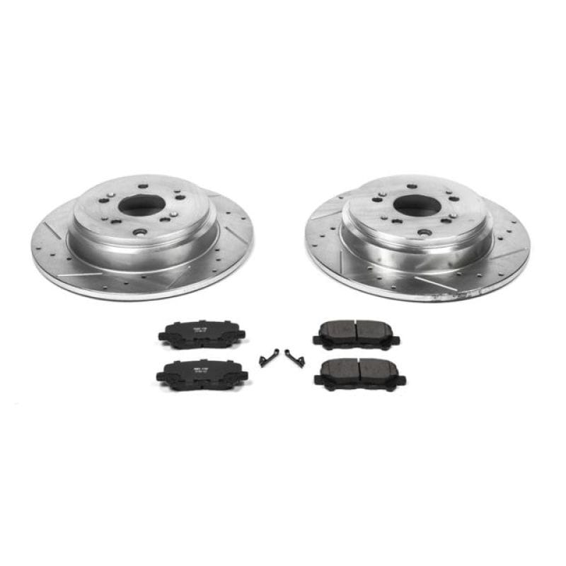 PowerStop — Z23 Daily Driver Carbon-Fiber Ceramic Brake Pad and Drilled & Slotted Rotor Kit
