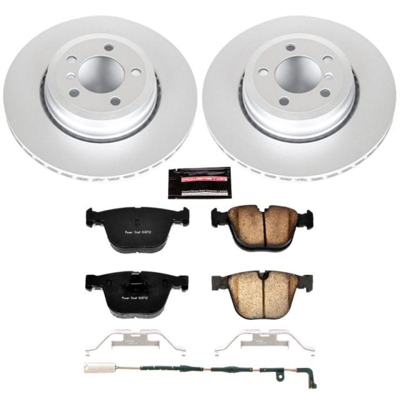 PowerStop — Genuine Geomet Coated Rotor and Carbon-Fiber Ceramic Brake Pad Kit