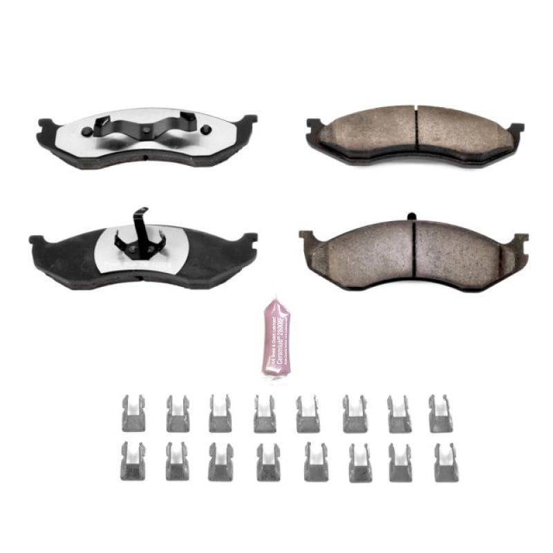 PowerStop — PowerStop - Z36 Truck and SUV Carbon-Fiber Ceramic Brake Pads with Hardware Kit