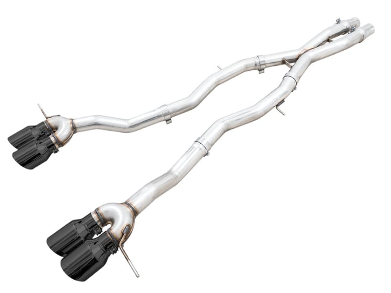 AWE Tuning — AWE Track Edition Catback for BMW G8X M3/M4 - Diamond Black Tips
