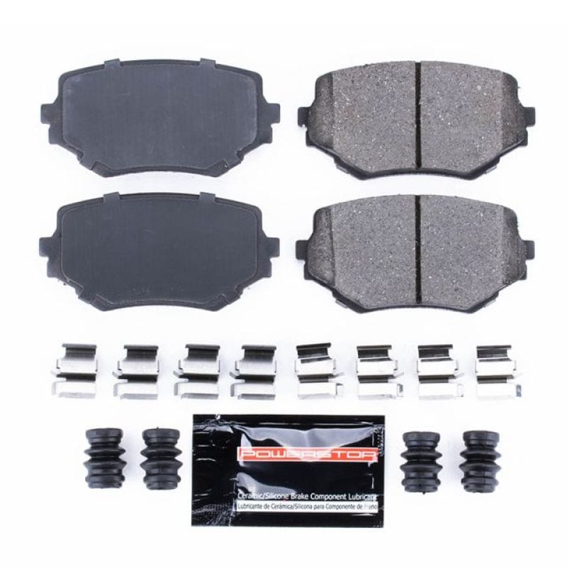 PowerStop — PowerStop - Z23 Daily Driver Carbon-Fiber Ceramic Brake Pads with Hardware Kit