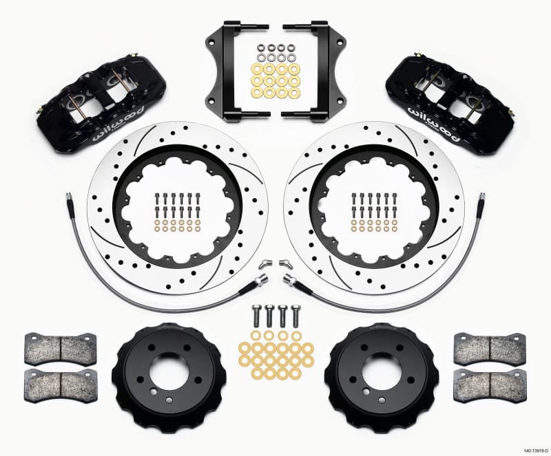 Wilwood — KIT,FRONT,BMW E90,07-11,AERO6,15.00x1.25 SRP,W/LINES
