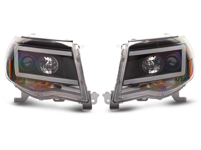 Raxiom — Raxiom 05-11 Toyota Tacoma Axial Series LED DRL Projector Headlights- Blk Housing (Clear Lens)
Headlights