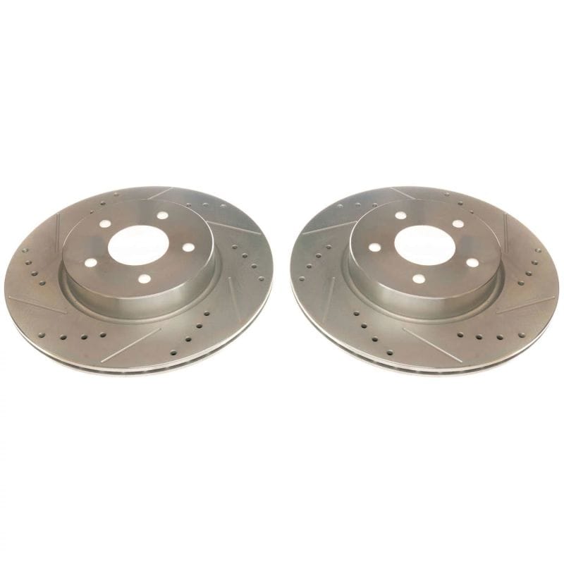 PowerStop — PowerStop Evolution Performance Drilled, Slotted & Plated Brake Rotor Pair