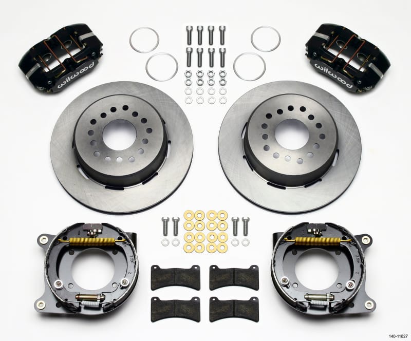 Wilwood — KIT,REAR,DISC/DRUM,IMPALA 59-64/VETTE 57-62,1PC 11.00,BLACK POWDER COAT