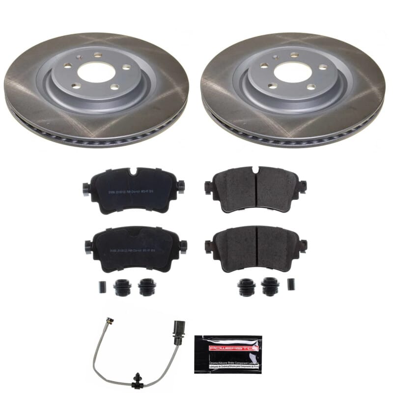 PowerStop — Semi-Coated Rotor and Low-Dust Ceramic Brake Pad Kit