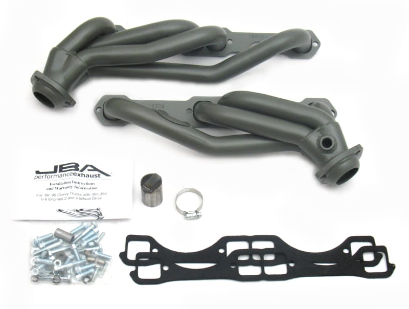 JBA — JBA 86-95 GM Truck 5.0L/5.7L SBC w/o A.I.R. 1-1/2in Primary Ti Ctd Cat4Ward Header
Exhaust Header