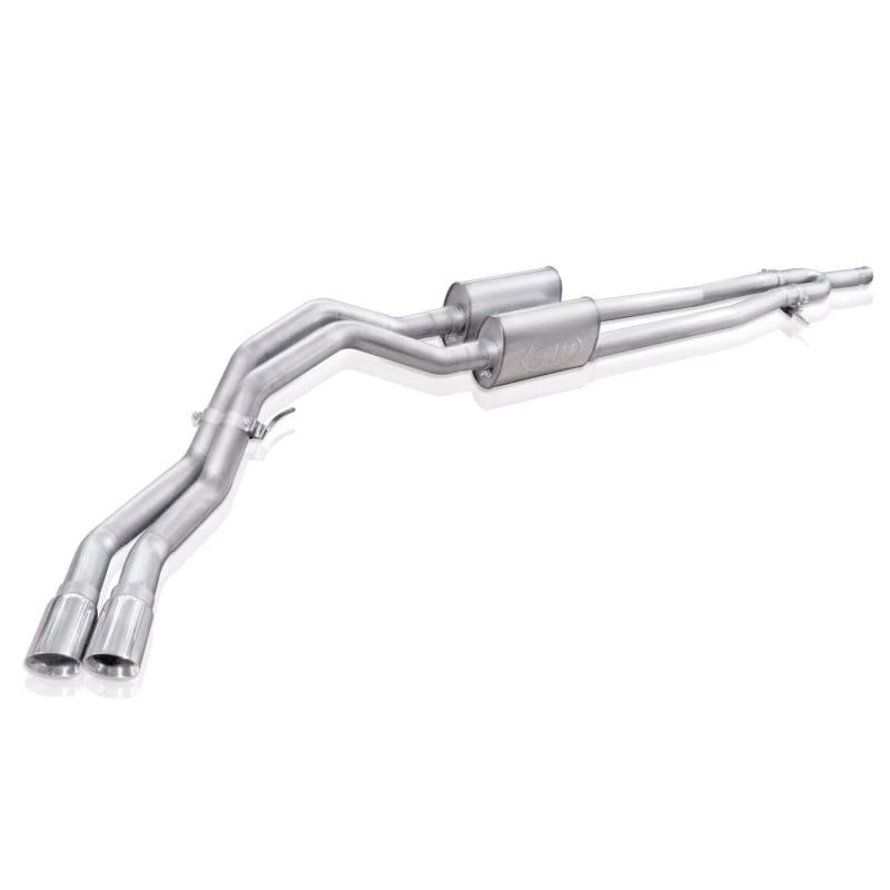 Stainless Works — Stainless Works Catback Dual Turbo S-Tube Mufflers Factory Connect