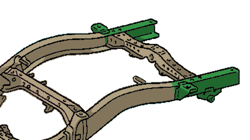RustBuster — Rust Buster 95-04 Toyota Tacoma Rear Frame Section - Left Side