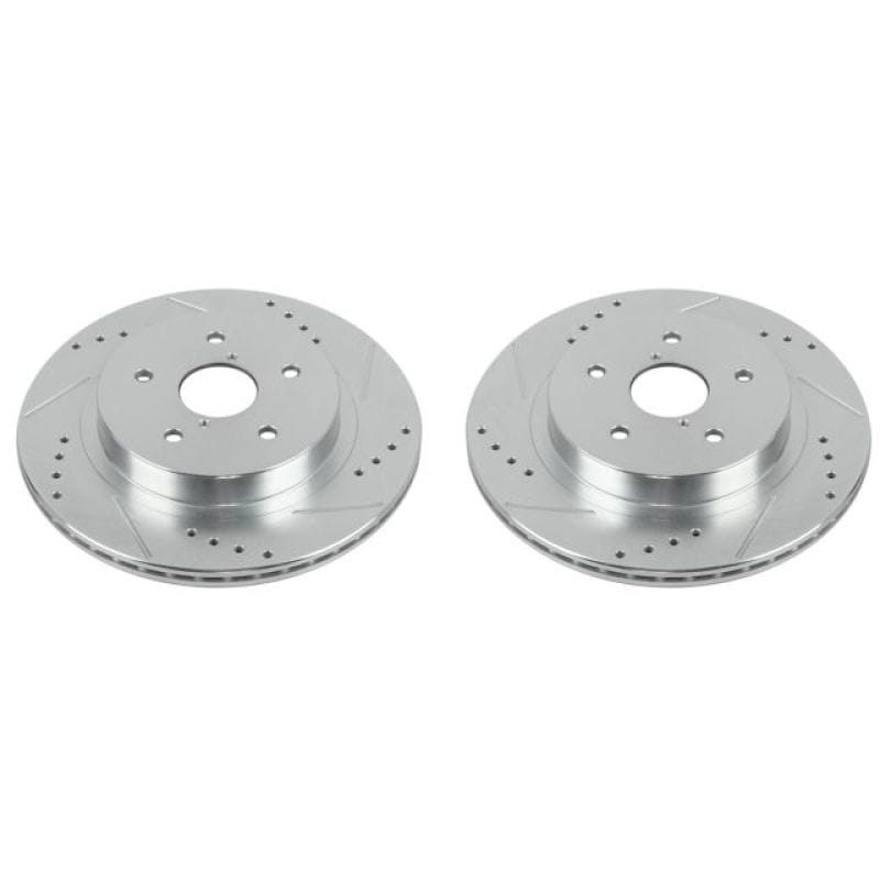 PowerStop — PowerStop Evolution Performance Drilled, Slotted & Plated Brake Rotor Pair