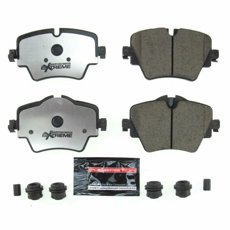 PowerStop — PowerStop - Z26 Performance Carbon-Fiber Ceramic Brake Pads with Hardware Kit