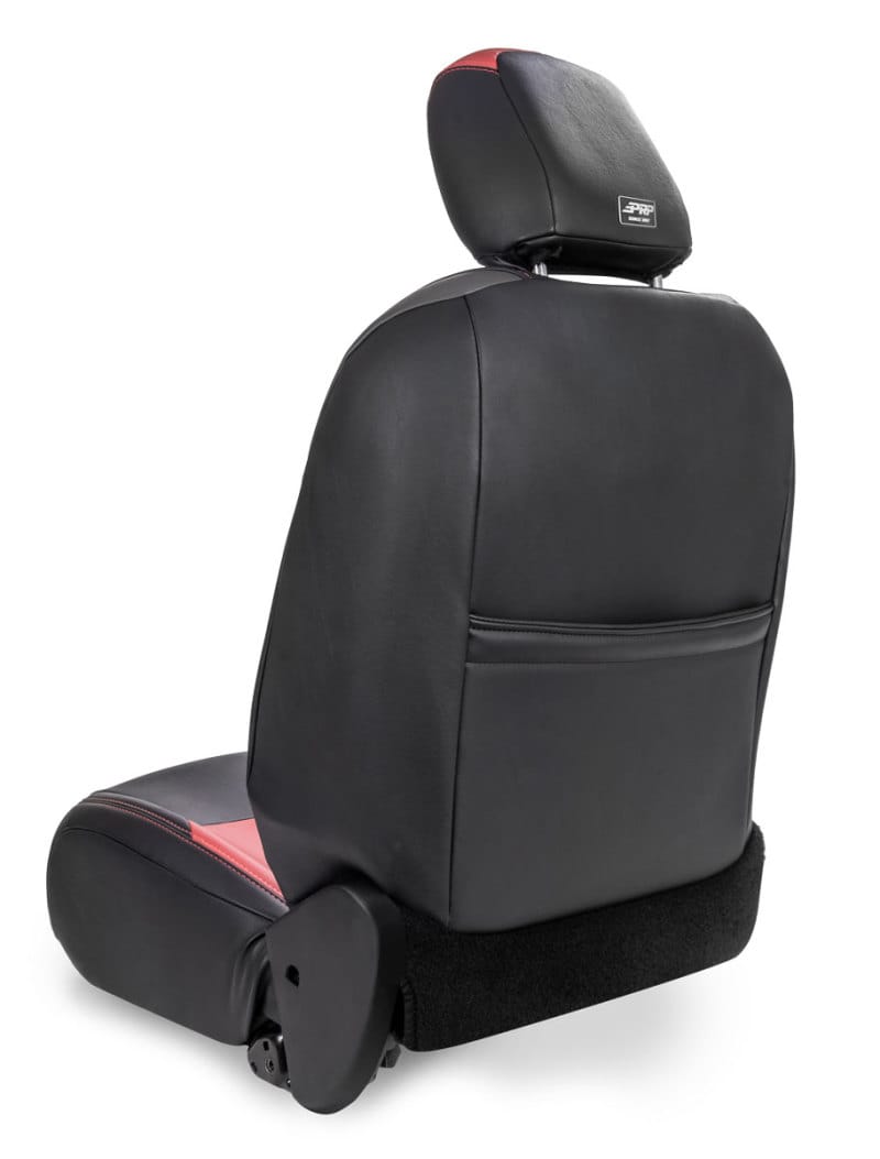 PRP Seats — PRP 2018+ Jeep Wrangler JL/2 Door/ Non-Rubicon Front Seat Covers (Pair) - Black w/ Red Stitching
Seat Covers