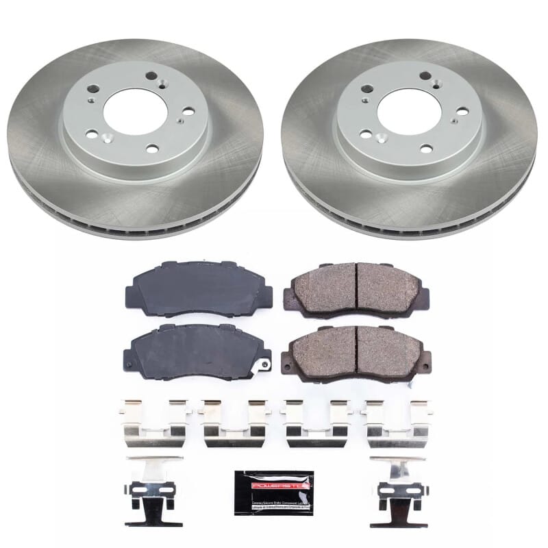 PowerStop — Semi-Coated Rotor and Low-Dust Ceramic Brake Pad Kit