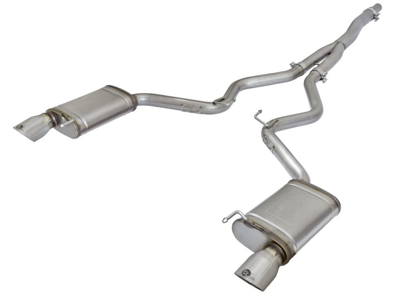 aFe — MACH Force-Xp 3 to 2-1/2 IN Stainless Steel Cat-Back Exhaust Sys w/Polished Ti