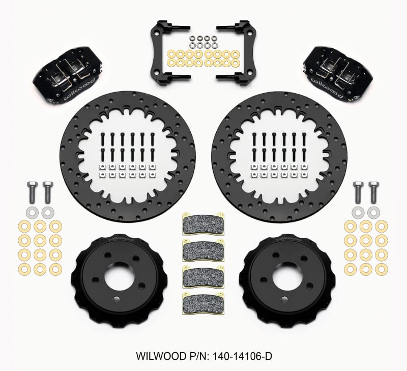 Wilwood — KIT,DRAG,REAR,MUSTANG 15-UP,NDPR 12.90x.38 ROTOR,DRILLED,ANO
