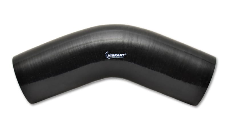 Vibrant — 45 Degree Elbow, 1.625" I.D. x 5.00" Leg Length - Black
45 Degree Hose Coupler