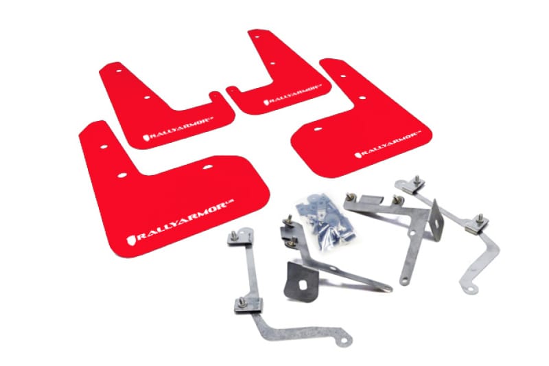 Rally Armor — Red Mud Flap/White Logo