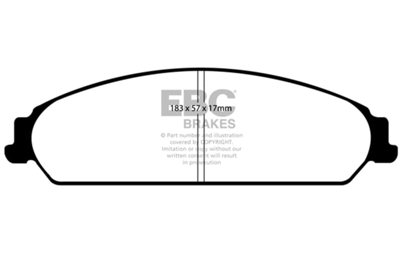EBC — EBC 13-14 Chrysler 200 3.6 Yellowstuff Front Brake Pads
Disc Brake Pad