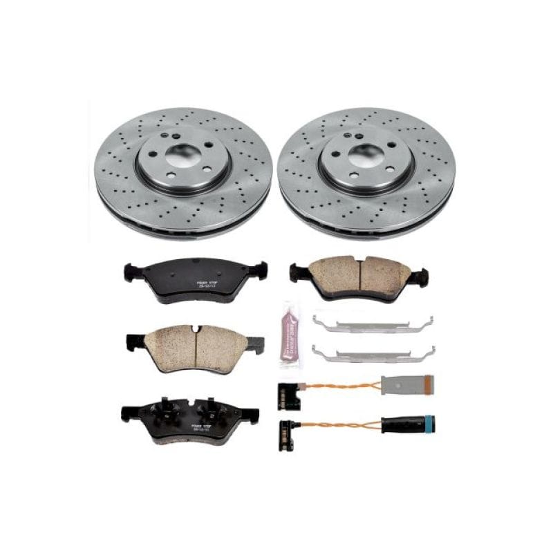 PowerStop — OE Stock Replacement Low-Dust Ceramic Brake Pad and Rotor Kit
