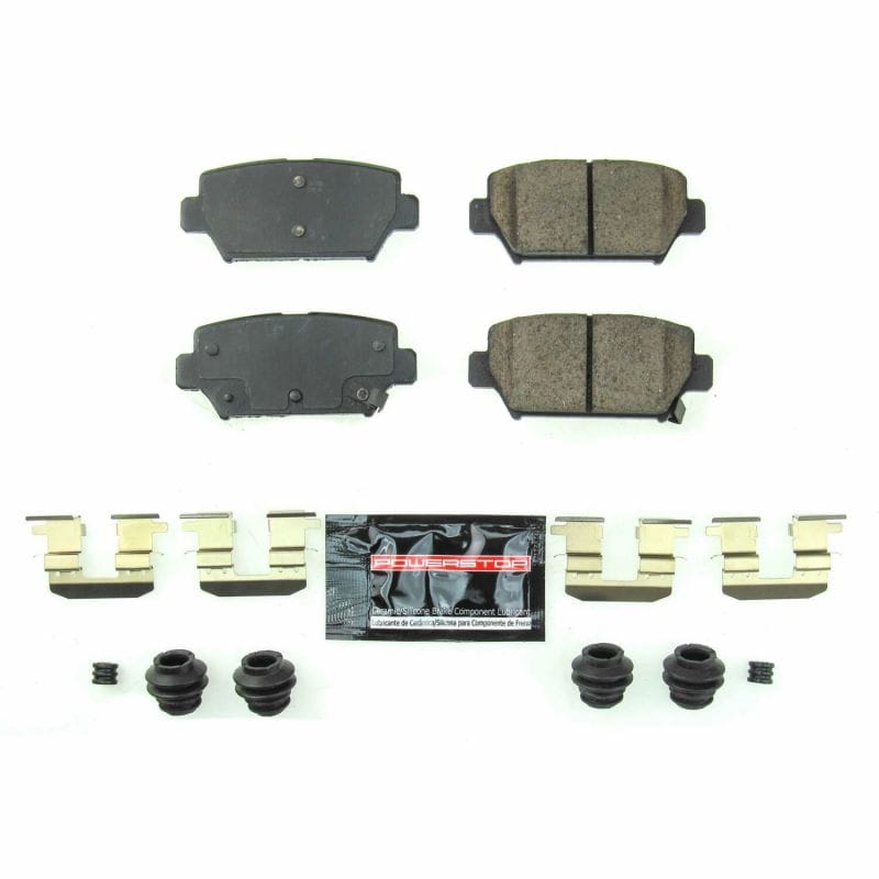 PowerStop — PowerStop - Z23 Daily Driver Carbon-Fiber Ceramic Brake Pads with Hardware Kit