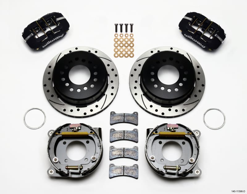Wilwood — KIT,REAR,DISC/DRUM,12 BOLT,2.75/2.81 OFF 1PC 11.00,SRP,BLACK POWDER COAT
