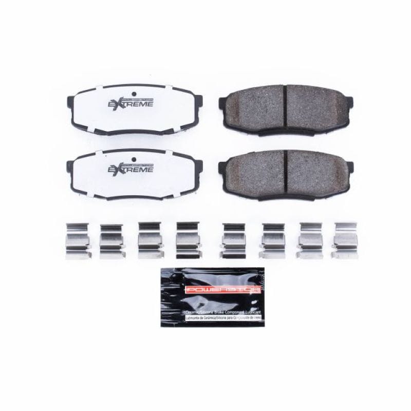 PowerStop — PowerStop - Z36 Truck and SUV Carbon-Fiber Ceramic Brake Pads with Hardware Kit