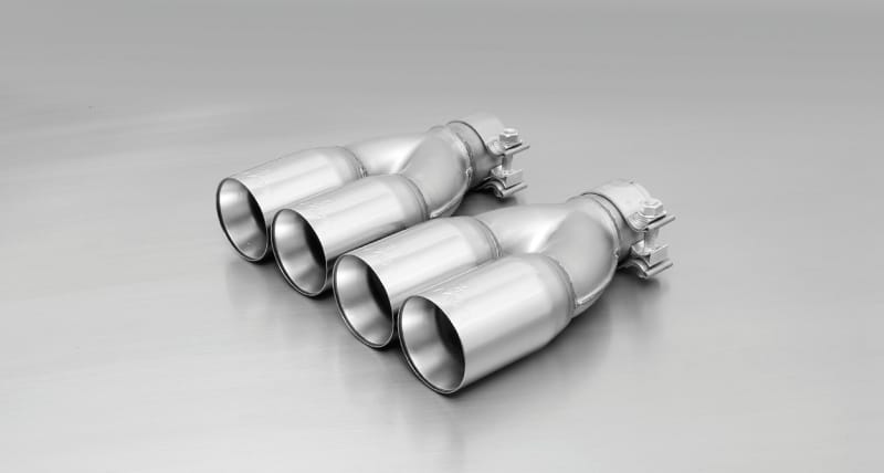 Remus — Remus 2006 Peugeot 207 3 & 5 Door 1.4L Hdi/1.6L Hdi 76mm Straight Cut Chromed Tail Pipe Set (Pair)