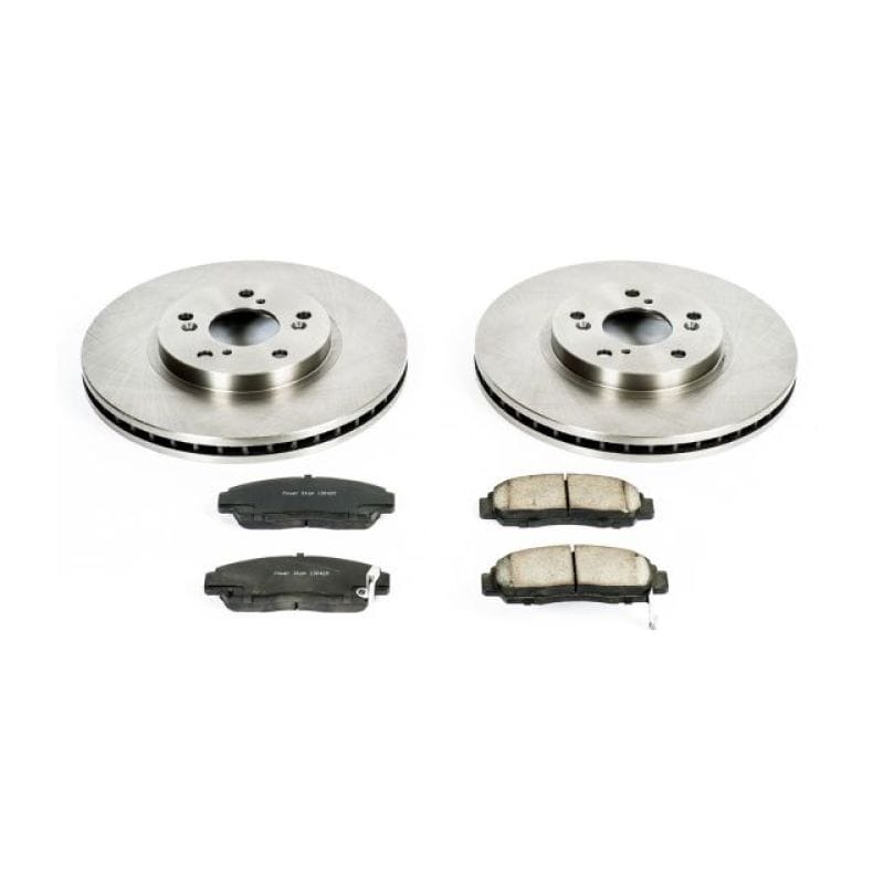 PowerStop — OE Stock Replacement Low-Dust Ceramic Brake Pad and Rotor Kit
