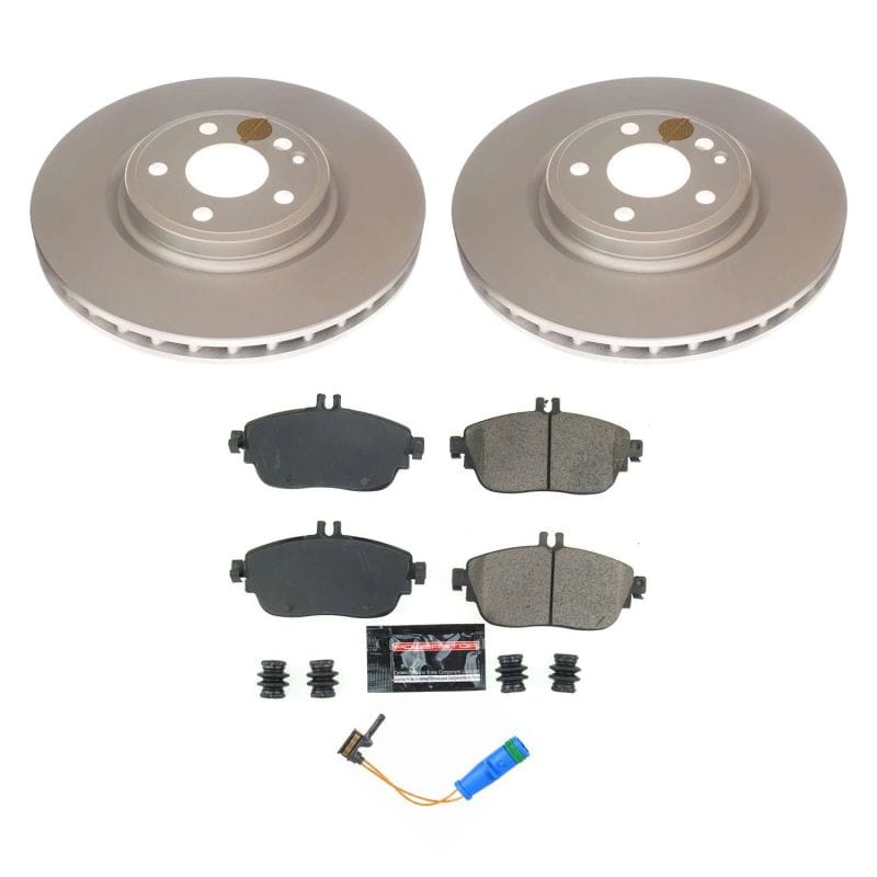 PowerStop — Genuine Geomet Coated Rotor and Carbon-Fiber Ceramic Brake Pad Kit