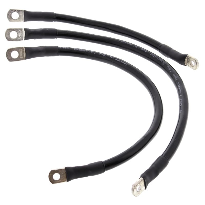 All Balls Racing — All Balls Racing 04-06 Harley-Davidson FXD Super Glide Battery Cable Kit Black