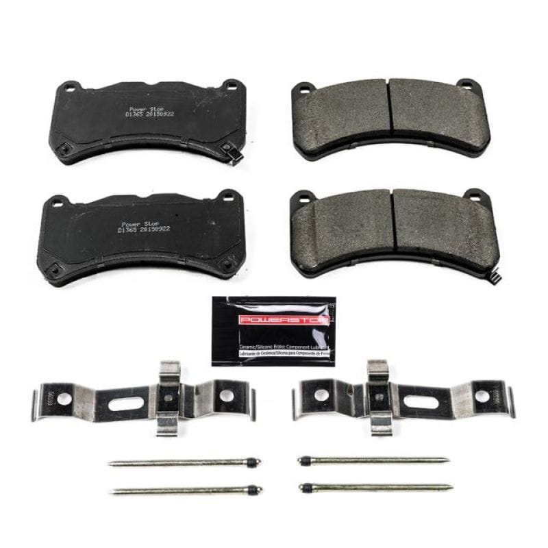 PowerStop — PowerStop - Z23 Daily Driver Carbon-Fiber Ceramic Brake Pads with Hardware Kit
