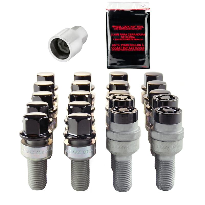 McGard — McGard 5 Lug Hex Install Kit w/Locks (Radius Seat Bolt) M14X1.5 / 17mm Hex / 28.1mm Shank L. - Black
WHEEL INSTALL KIT