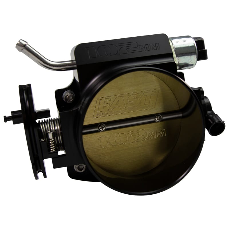 FAST — Black Big Mouth Billet 102mm Big Mouth Throttle Body for GM LS w/ TPS and IAC