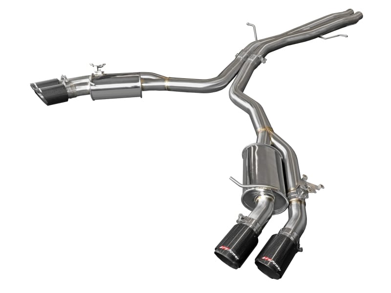 aFe — MACH Force-Xp 3 IN to 2-1/2 IN Stainless Steel Axle-Back Exhaust System Carbon