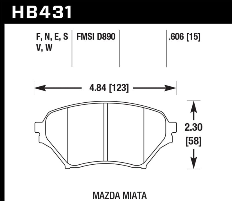 Hawk Performance — ER-1 Disc Brake Pad