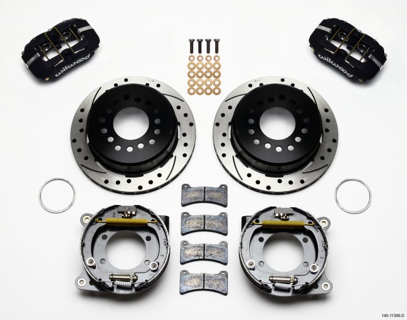 Wilwood — KIT,REAR,DISC/DRUM,CAMARO 93-97,2.75 OFF 1PC 11.00,SRP,BLACK POWDER COAT