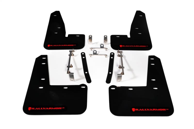 Rally Armor — Black Mud Flap/Red Logo