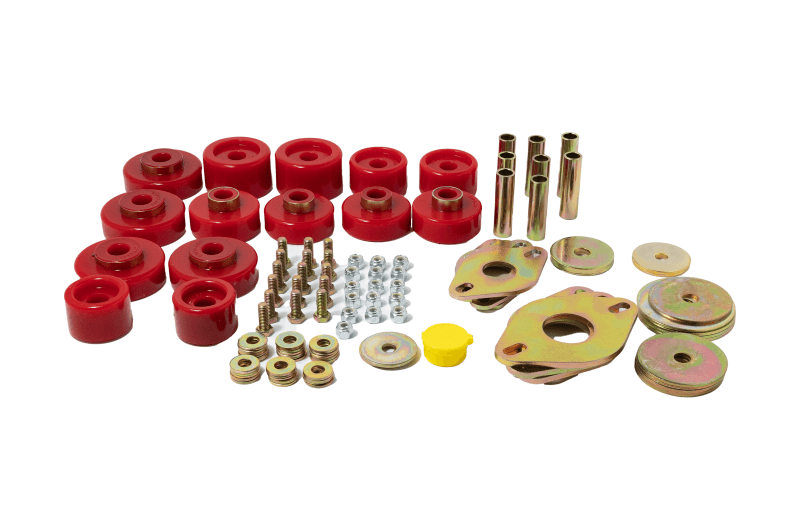 Energy Suspension — Energy Suspension 09-18 Ram 1500 Ext Cab/ Crew Cab Body Mount Set - Red
Body Mount Set