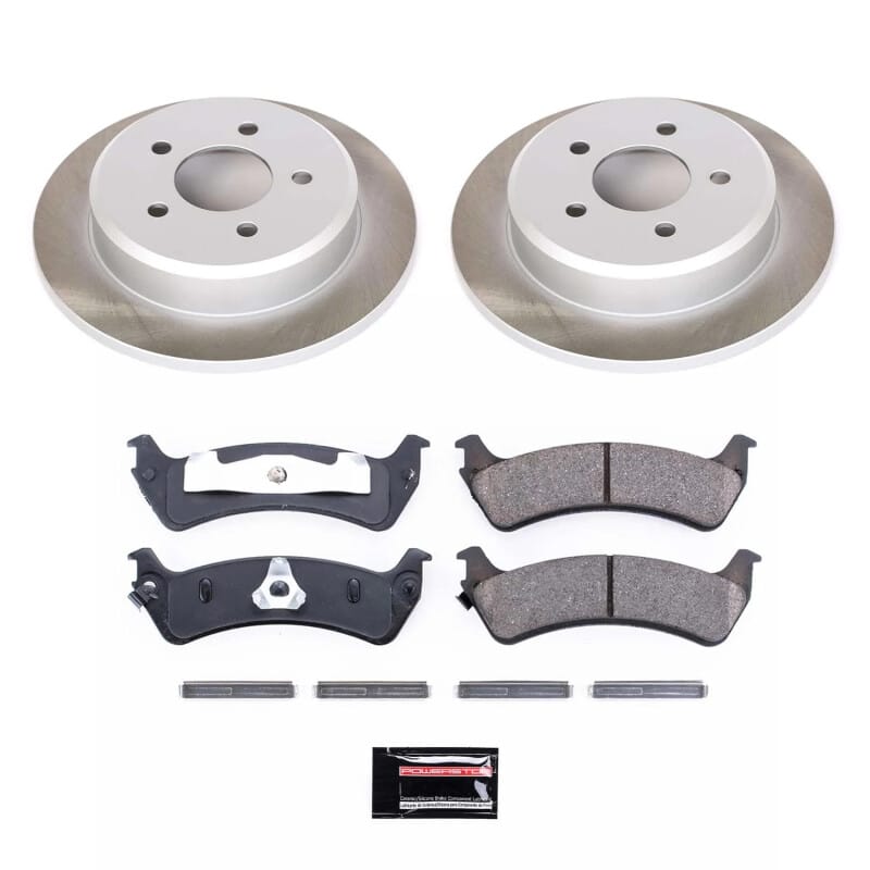 PowerStop — Semi-Coated Rotor and Low-Dust Ceramic Brake Pad Kit