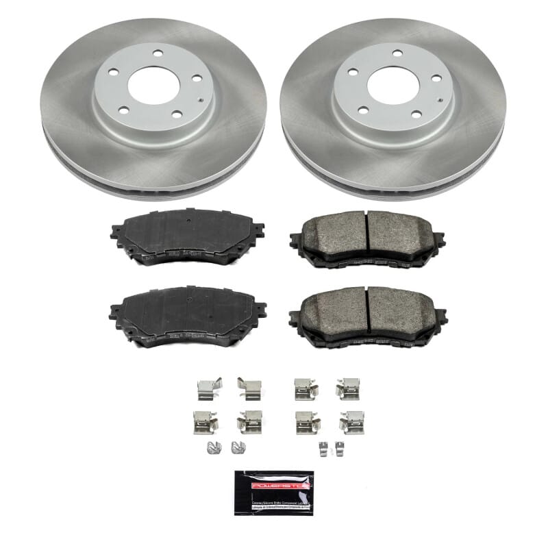 PowerStop — Semi-Coated Rotor and Low-Dust Ceramic Brake Pad Kit