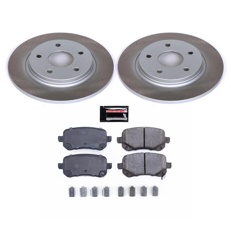 PowerStop — Semi-Coated Rotor and Low-Dust Ceramic Brake Pad Kit