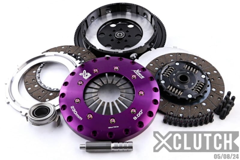 XCLUTCH — Clutch Kit Inc Chromoly Flywheel; 9" Twin Sprung Organic Clutch Discs