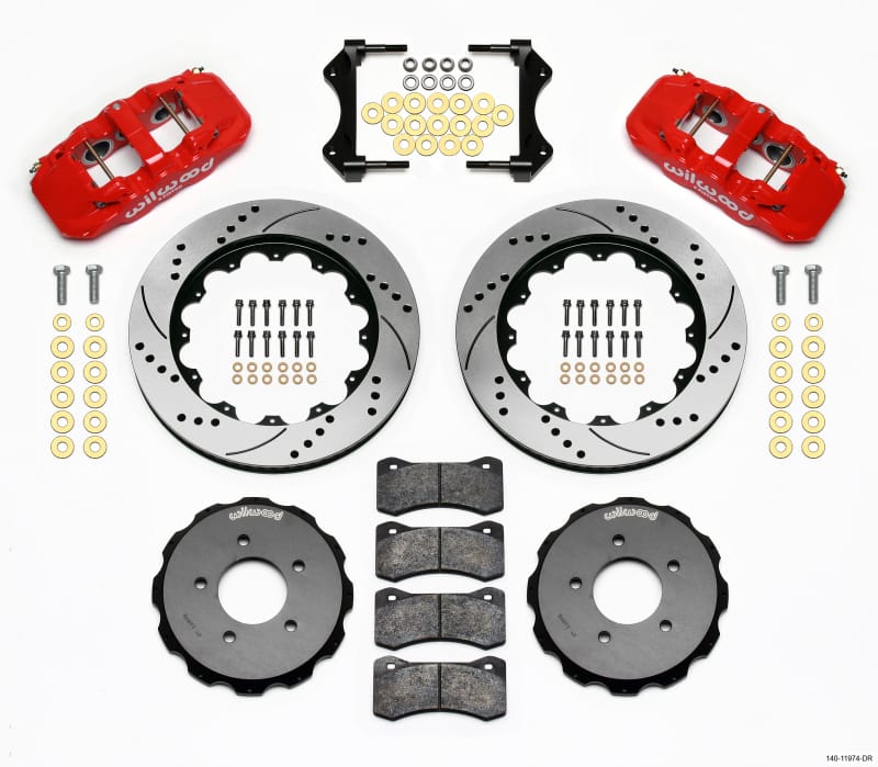 Wilwood — KIT,FRONT,BMW,E46,99-06,AERO6,14.00 SRP,RED