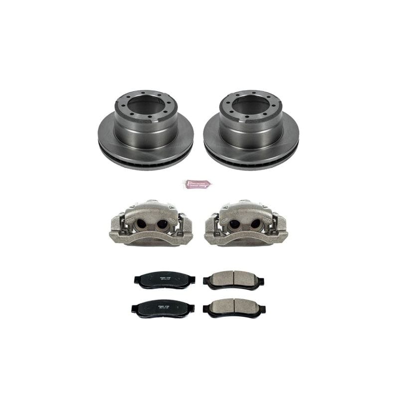 PowerStop — OE Stock Replacement Low-Dust Ceramic Brake Pad, Rotor and Caliper Kit