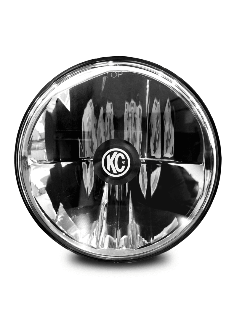 KC HiLiTES — KC Headlight Gravity LED 7in 1-Light 1997-2006 Jeep Wrangler TJ
Headlight; Gravity LED 7in. DOT TJ/H4 (ea)