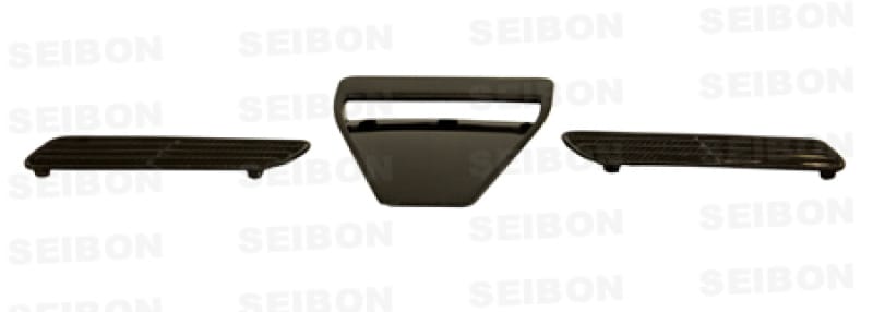Seibon — Seibon 08-09 Mitsubishi Evo X Carbon Fiber Hood Scoop - Only Fits OEM Hoods (Not Seibon Hoods)