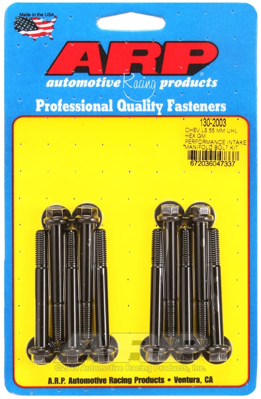 ARP — ARP Chevy LS 55mm UHL hex GM Performance intake manifold bolt kit