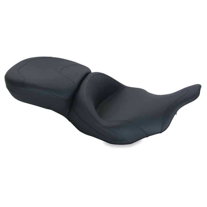 Mustang Motorcycle — Mustang 97-07 Harley Electra Glide, Rd Glide Super Touring 1PC Seat - Black
